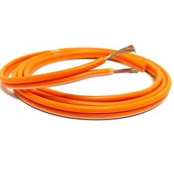 Fio Alto Falante Laranja Emborachado 2X2,50 mm 2X12 10 Metros Cabo Som Automotivo