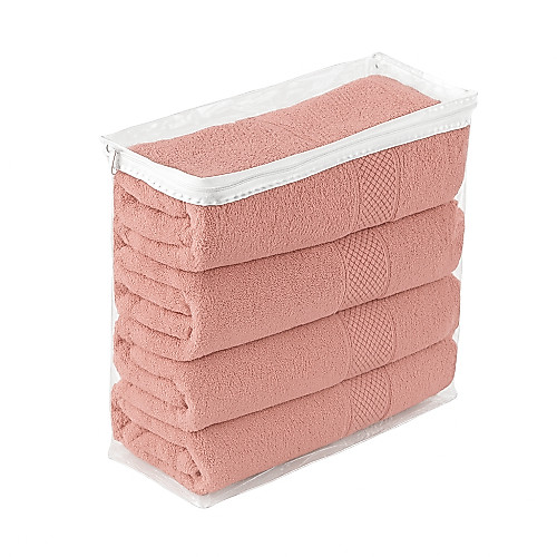 kit 8 embalagem 34 x 40 x 6 em PVC com zíper Multiuso Guarda Roupa