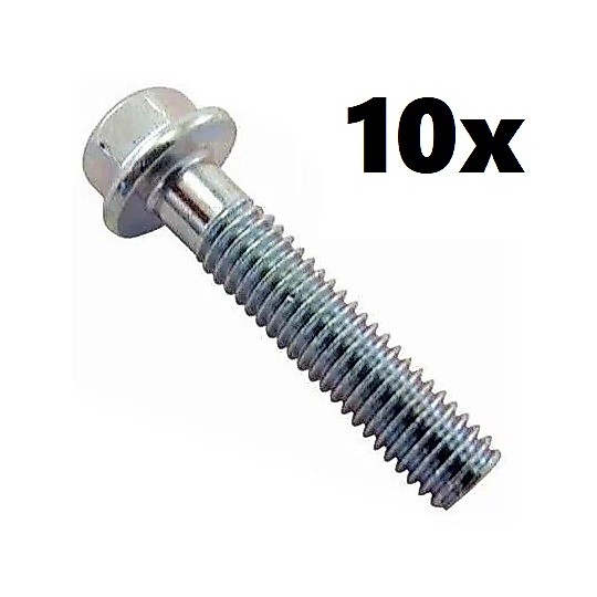 Parafuso Flange 6x40 Tampa Lateral Motor (8mm) 10 Uni