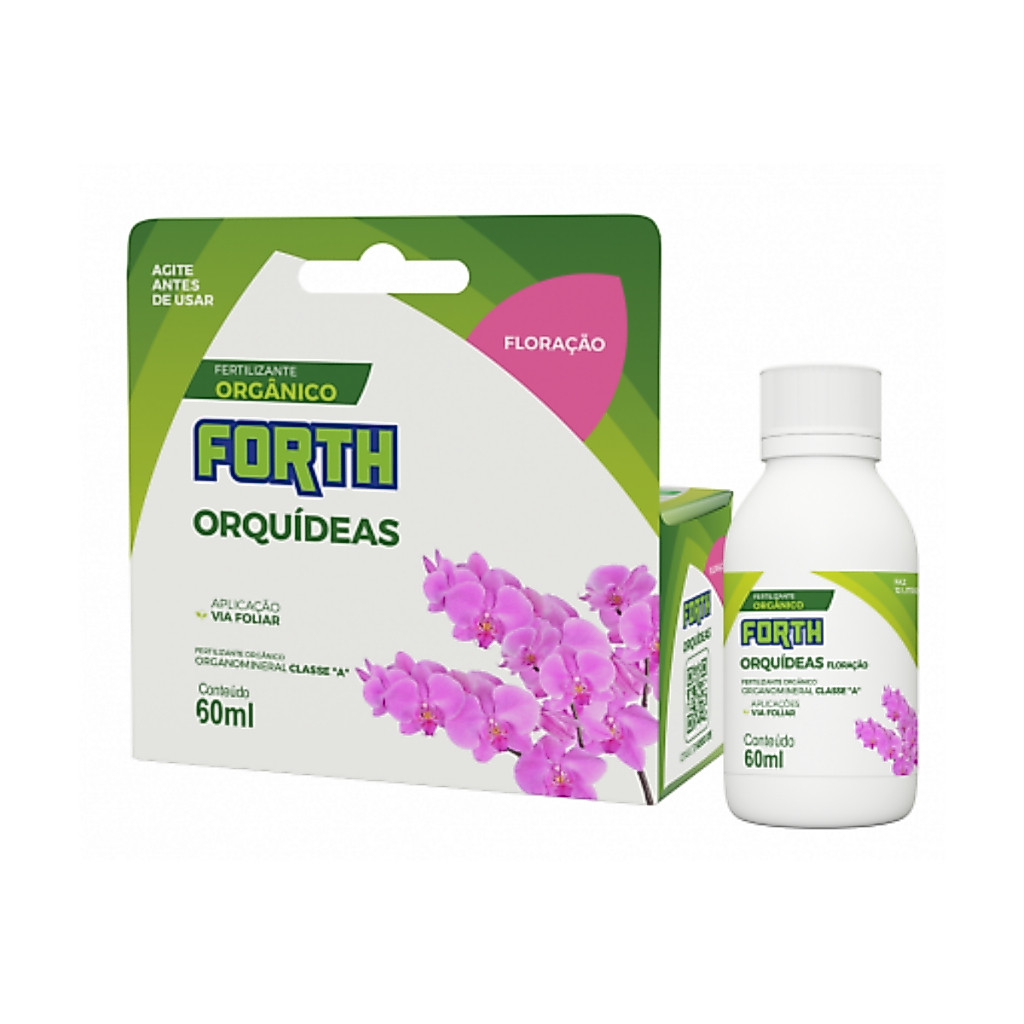 Adubo Fertilizante Orgânico Forth Orquídeas Floração 60ml Concentrado NPK