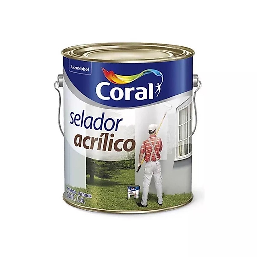 Coral Selador Acrílico 3,6 Litros - Branco