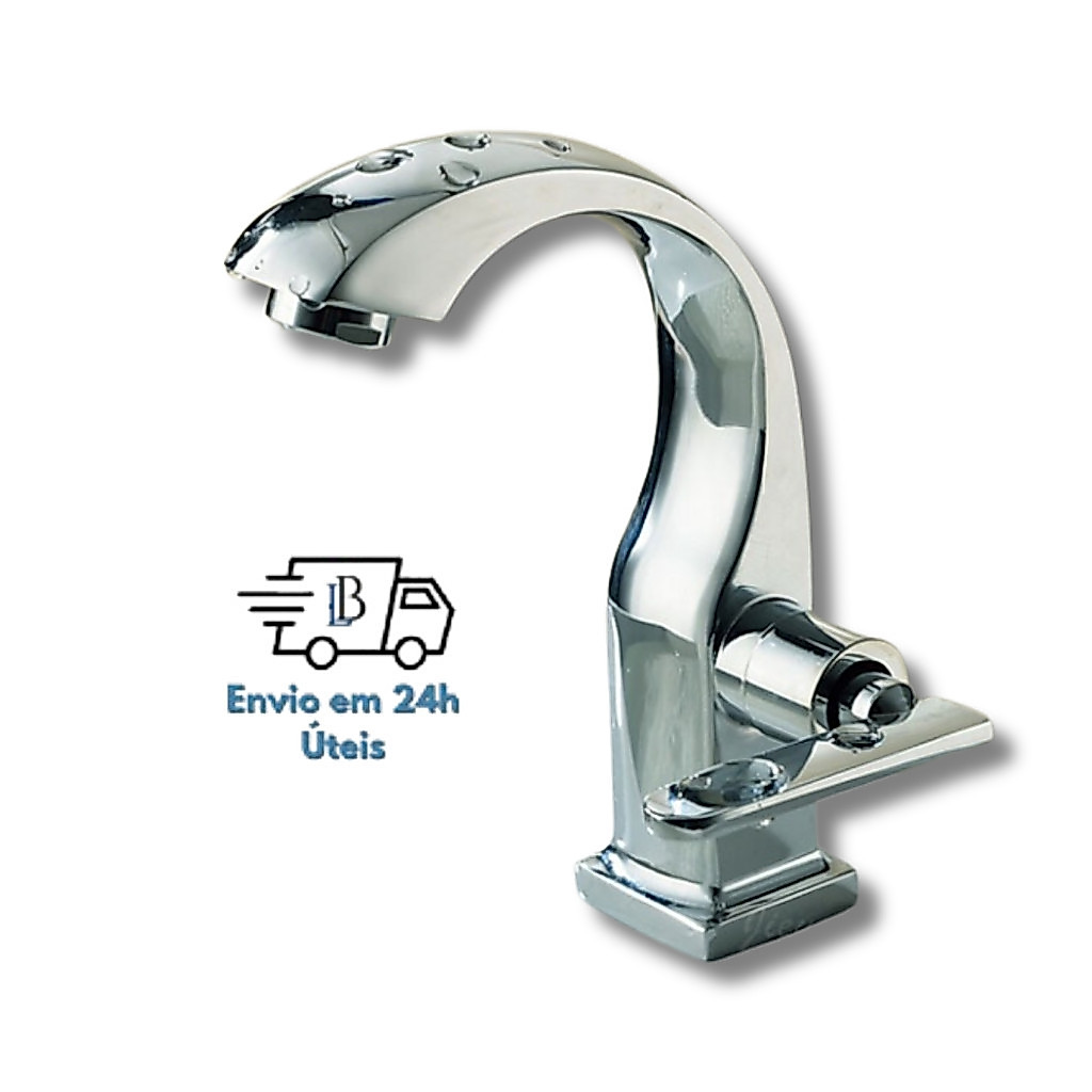 Torneira 304 Inox Banheiro 100% Metal Brilhante Para Cuba Banheiro Lavatório Água Fria