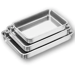 Jogo De Assadeira Forma de Bolo Retangular Com 3 Peças - Padrão Tabuleiro Forma Para Biscoito, Forma de Rocombole