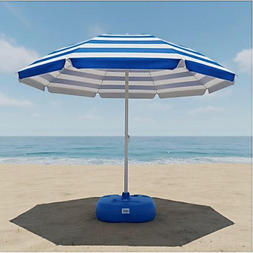 Base Plástica para Ombrellone e Guarda Sol Água 18L ou Areia 22KG Azul