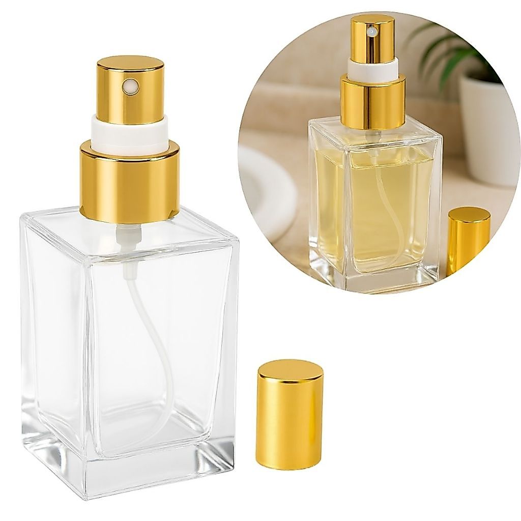 Kit 15 Frasco De Vidro Porta Perfume Lembrancinha Vidro 30ml C/ Válvula Spray Luxo
