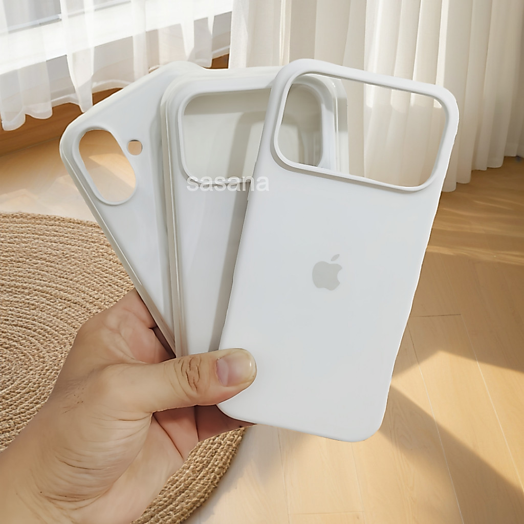 Branco Para iphone 18/17/16/15/13/14/12/11/Pro max/Air/XS XR/7/8/Plus/SE/Mini/Capa De Telefone De silicone
