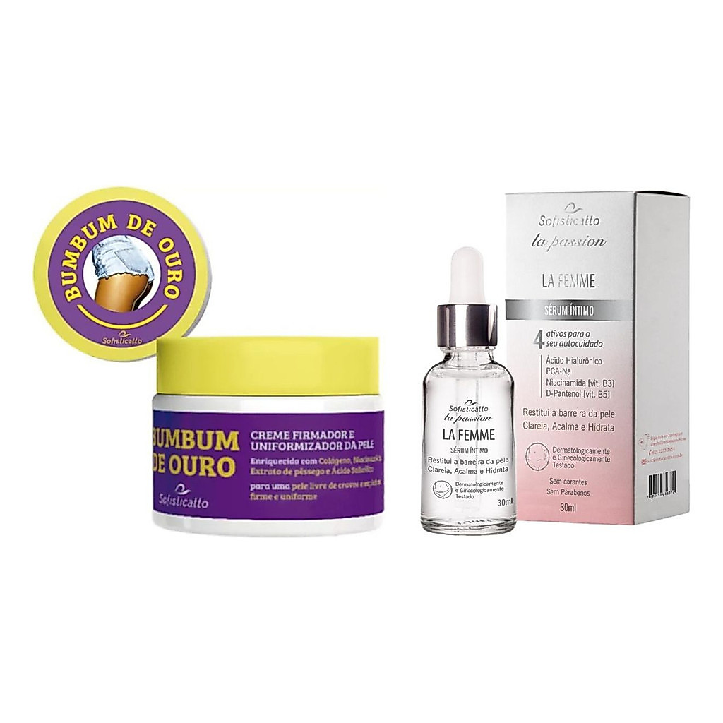 Creme Firmador Clareador Serum Intimo Pelvico Tira Flacidez