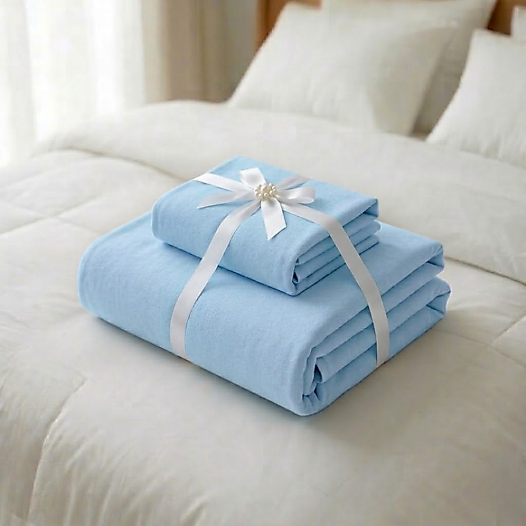 Kit de Toalha De Banho Grande e Rosto Microfibra Macia 75cm x 140cm Banheiro Secagem Rápida