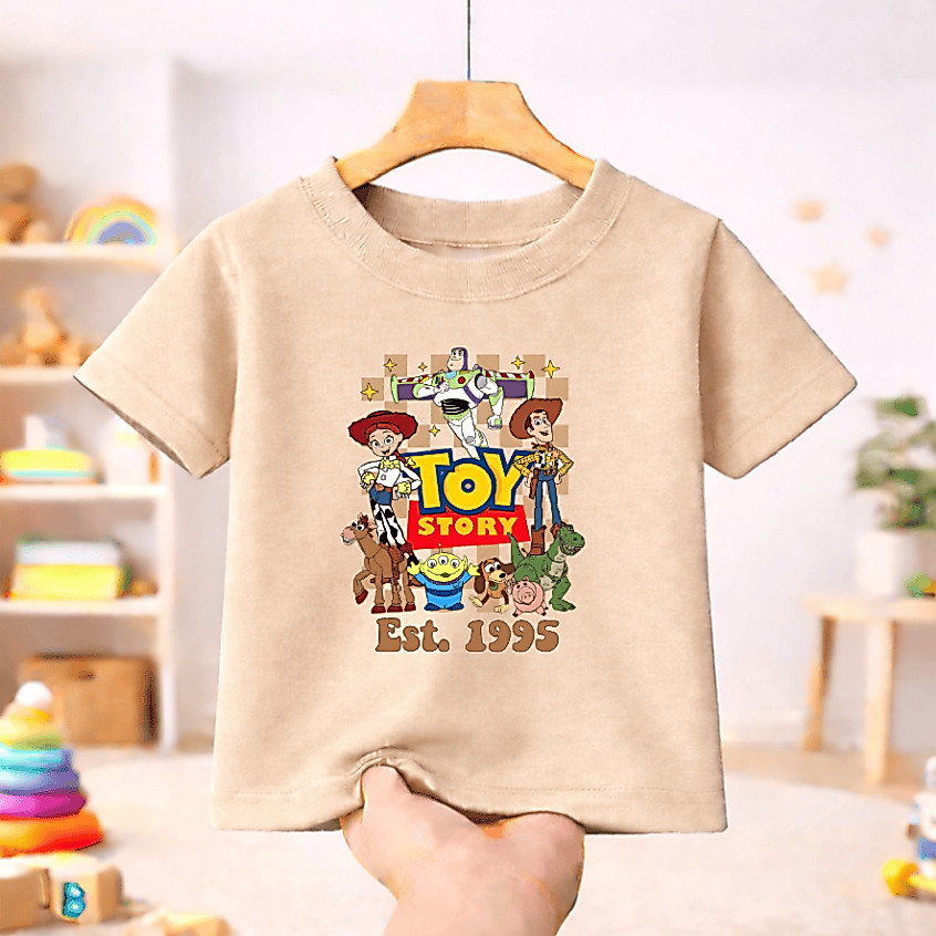 Camiseta Infantil Juvenil  Toy  - Camisa 100% Algodão com Modelagem Unissex  -  Estampa Divertida Story - Camisa Kids