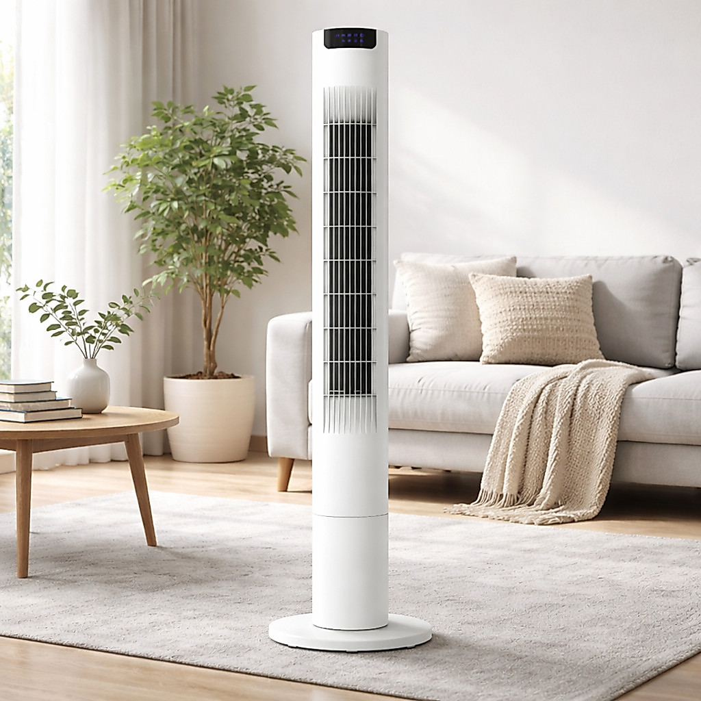 Ventilador Torre Silencioso com Controle Remoto 3 Velocidades Timer e Oscilação Ideal para Casa e Escritório ON-VT600