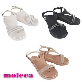 Sandália Feminina Flat Strass Moleca 34 ao 39