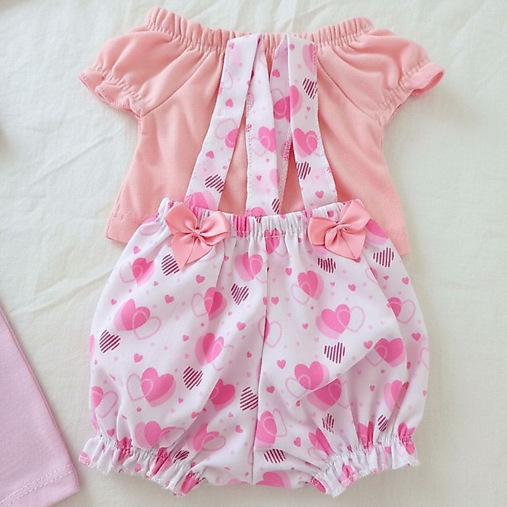 Kit Roupa Boneca Bebe Reborn + Pijama + Tiara + Sapatinho - Veste de 45 a 50cm! · foto 2