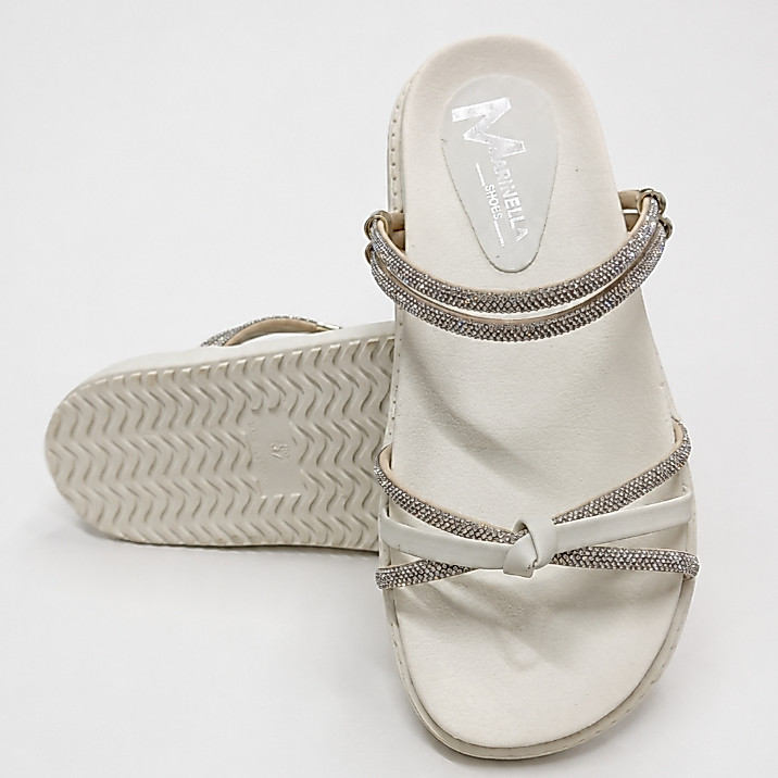 Sandália Birken femenina Papete Palmilha Macia2x1 Adulto Confortável Strass Brilho