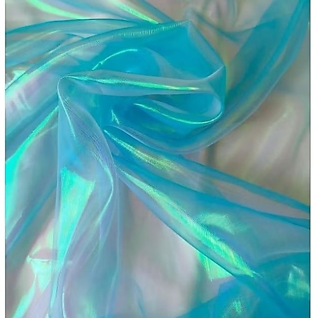 Tecido Organza Holográfica Furtacor Iris 1m X 1,50m Leve e Brilhante p/ Fantasias, Decoração e Artesanato | Envio Rápido