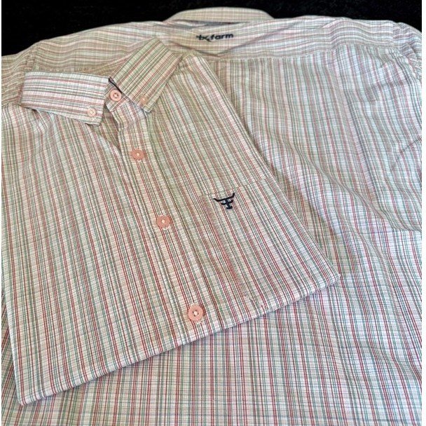 Camisas Manga Curta Xadrez Tricoline 100% Algodão. — imagem 2 de 2