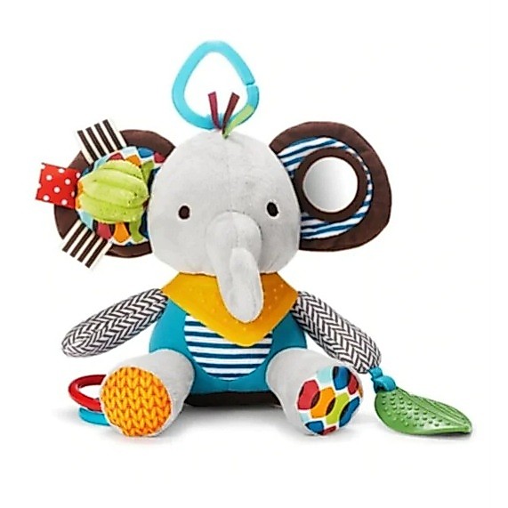 Brinquedo Pelúcia Bebê Sensorial Chocalho mobile mordedor com Espelho para Berço Carrinho Pendurar bebê conforto