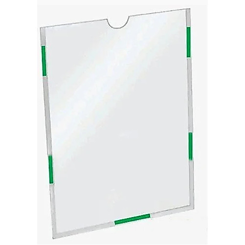 Display em Acrílico porta folha A4 vertical Porta Folha Sulfite quadro de aviso 21x30cm