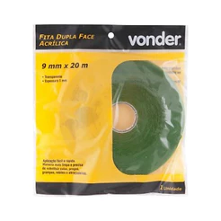 Fita Dupla Face Acrilica Vonder 9MM 20MTS