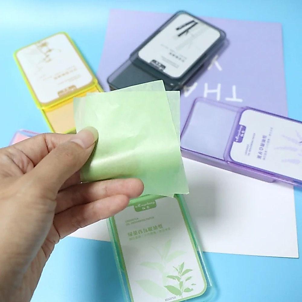 Folha Absorvente Do Controle De Óleo De 300 Pces/Caixa , Papel Facial Durável Projeto Da Tampa Deslizante , Perfumado