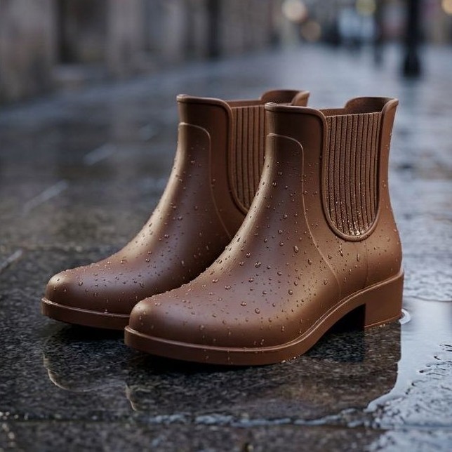 Bota Galocha Feminina Masculina Chelsea Impermeável Confortável Antiderrapante Cano Curto Resistente