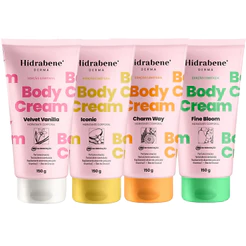 Creme Hidratante Corporal Hidrabene Body Cream Vitamina E Óleo Girassol 48h 150g Várias Fragrâncias