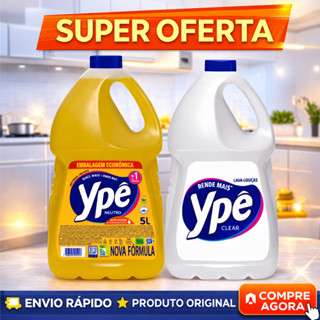 Kit Detergente Líquido Neutro/ Cristal Ypê - 10L - Envio imediato em Oferta na Shopee