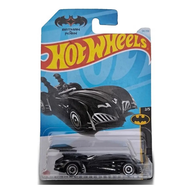 Hot Wheels Batman Series - Batman & Robin Batmobile - Preto