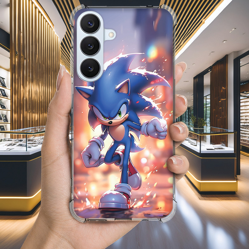 Capa Capinha GALAXY A32 A31 A30 A25 A04S A04E A04 A03 CORE A02S A02 A01 Anti-impacto Personalizada gamer SONIC (3244)