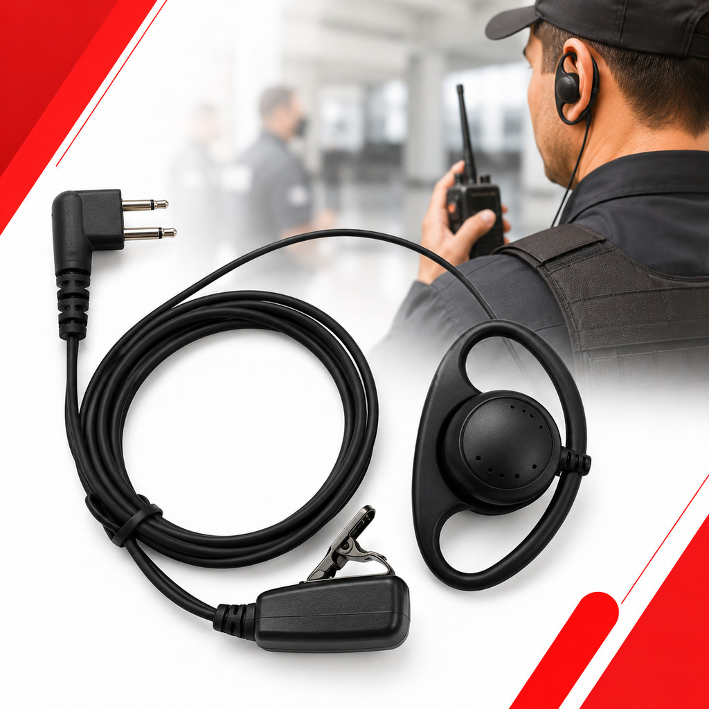 Fone De Ouvido Concha Rádio Ht Compatível com Motorola Ep450 Dep450 Bd506
