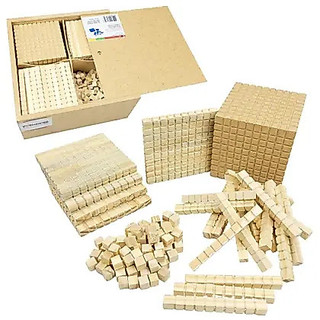 Material Dourado em Madeira para Matemática Escolar 611peças -  MMP Brinquedos Educativos Pedagógicos