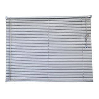 Persiana Horizontal PVC Cinza 60 (L) x 80 (A) cm Cortina Completa C/ Kit de Instalação 0,60 x 0,80
