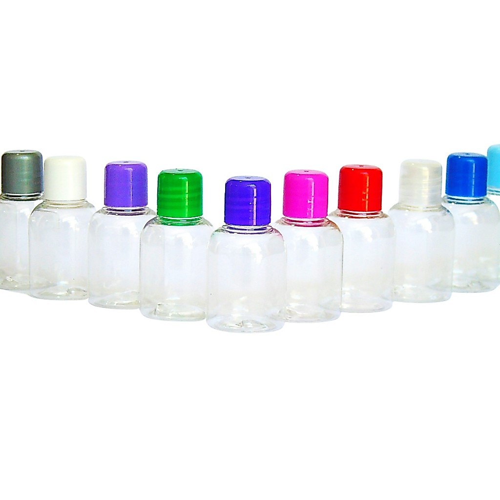 60 Frascos 30 Ml Plástico Com Tampa Rosca