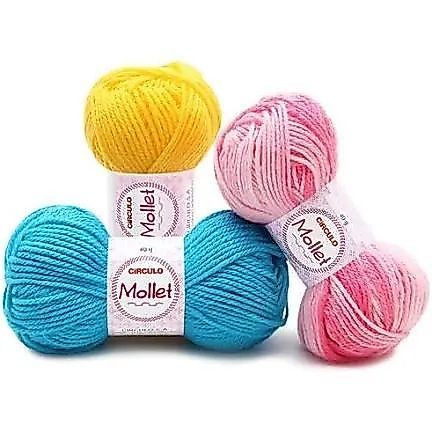 Fio Lã Mollet Liso 40g - Marca Circulo