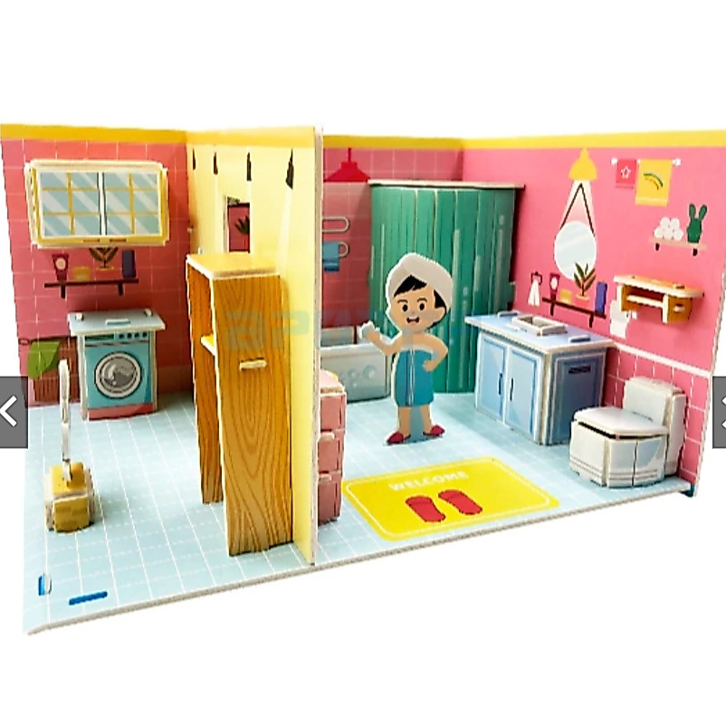 Casinha Miniatura De Montar Diy Infantil 3d Bonecas