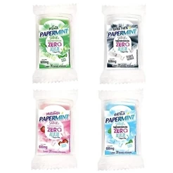 KIT 12 OU 24 UNIDADES PAPERMINT LÂMINAS REFRESCANTE ZERO AÇÚCAR (20 lâminas cada blister)