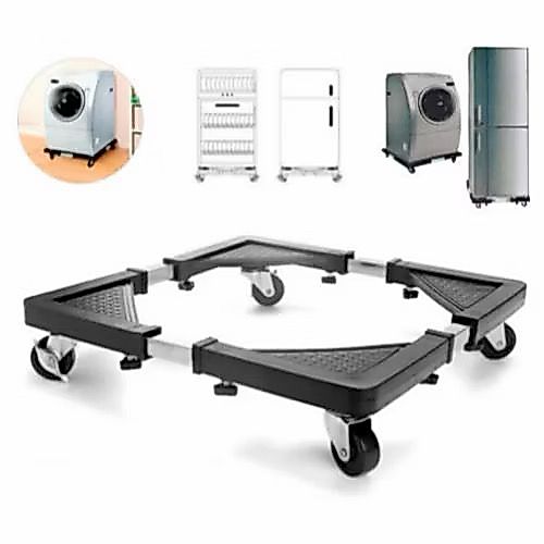 Suporte De Aluminio Para Geladeira Fogão E Máquina De Lavar Base Carrinho/Carrinho Multiuso