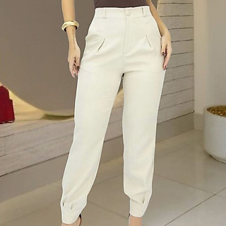 Calça de Alfaiataria Modelo Cenoura