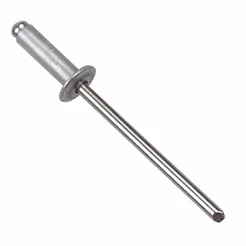 Rebite de repuxo em alumínio de 3 x 6 mm - 100 unidades