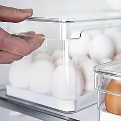 Organizador de ovos com tampa 14, 21 e 36un Linha Clear Fresh - OU