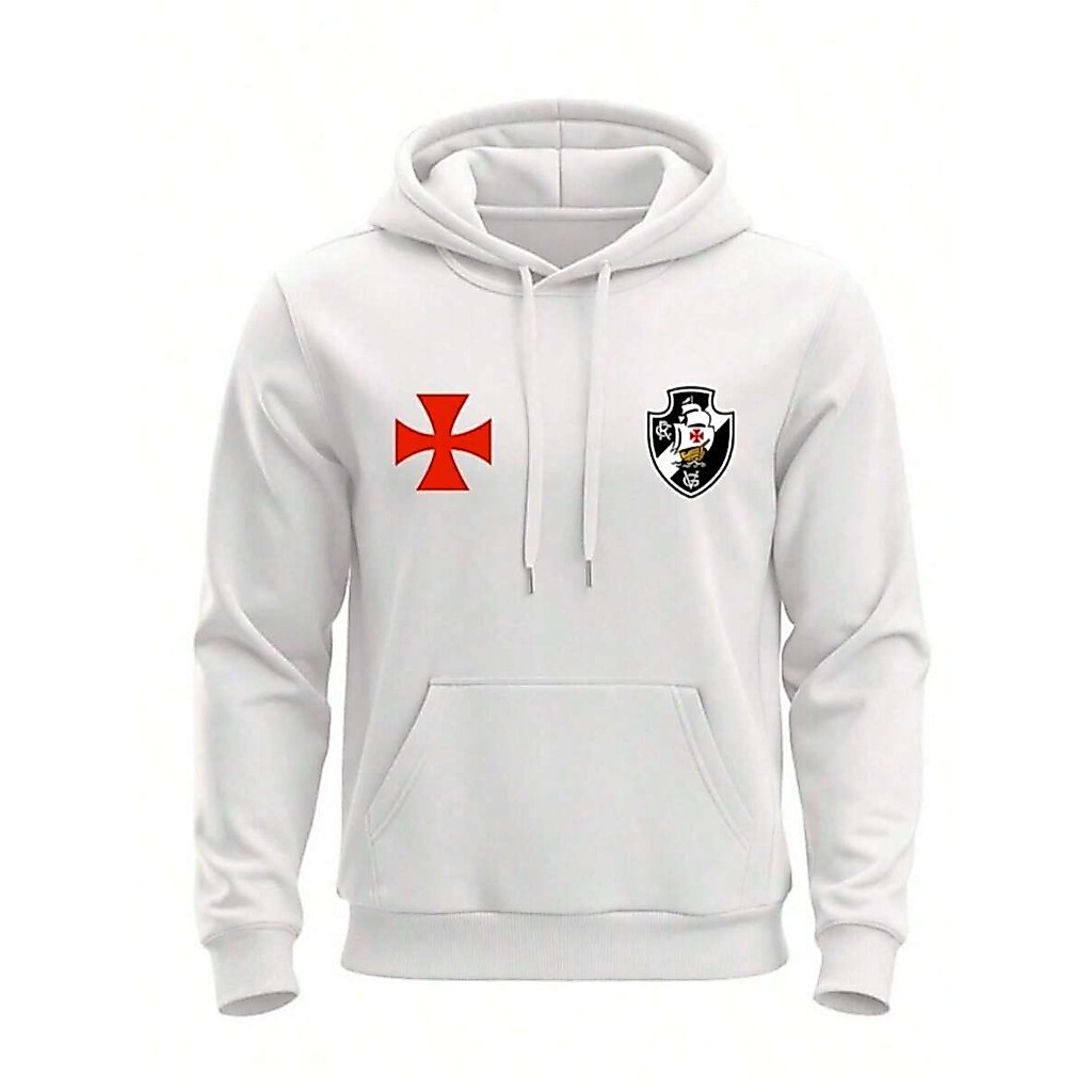 Blusa De Frio Moletom Jaqueta Casaco Agasalho Time Futebol Vasco da Gama Adulto Unissex