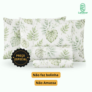 Jogo de Lençol Microfibra  Estampado Sortido Vários Tamanhos Lançamento