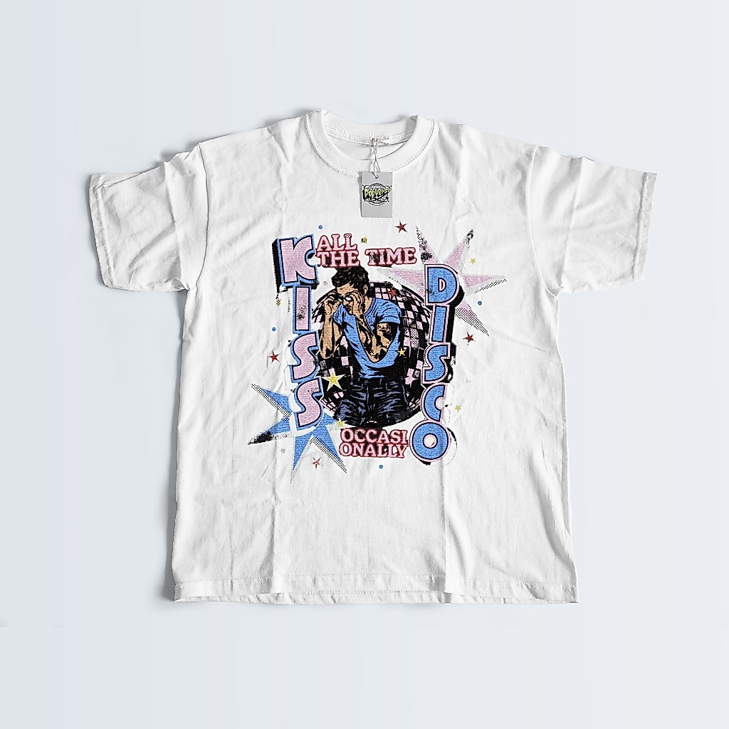 CAMISETA - HARRY STYLES -  KISS ALL THE TIME DISCO OCCASIONALLY - TOGETHER TOGETHER TOUR - 100% ALGODÃO  + BRINDES