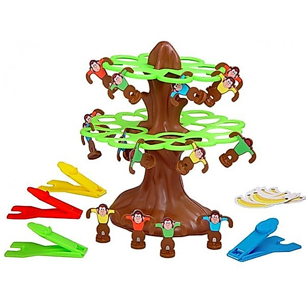 Pula Macaco Jogo Classico Original Infantil Brinquedo Para Familia E Amigos Acerte O Macaco Na Arvore - Estrela — imagem 2 de 2