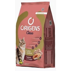 Ração Origens Class Gatos Adultos Sabor Salmão e Frango 10,1kg Adimax