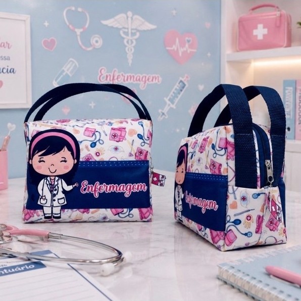 Maleta personalizada com nome área da saúde