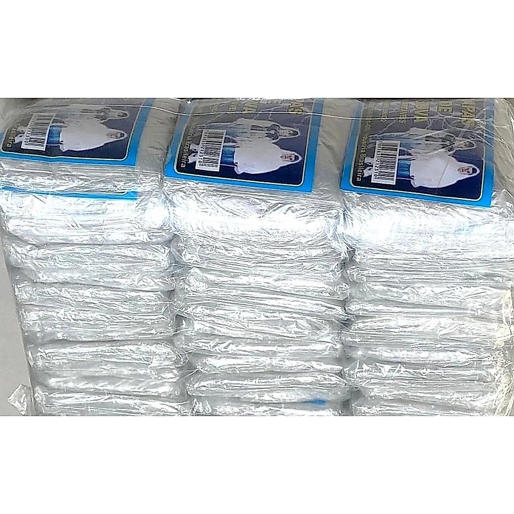Kit 200 Capas De Chuva Descartável Transparente Unisex