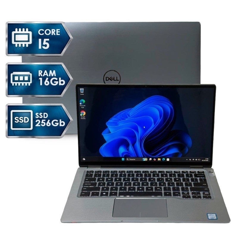 Notebook Dell Core i5 16GB RAM SSD 256GB + Touch Screen | Recondicionado