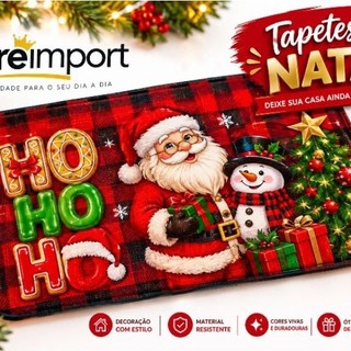 Tapete Capacho de Natal Antiderrapante Decorativo tapete decorativo pra porta