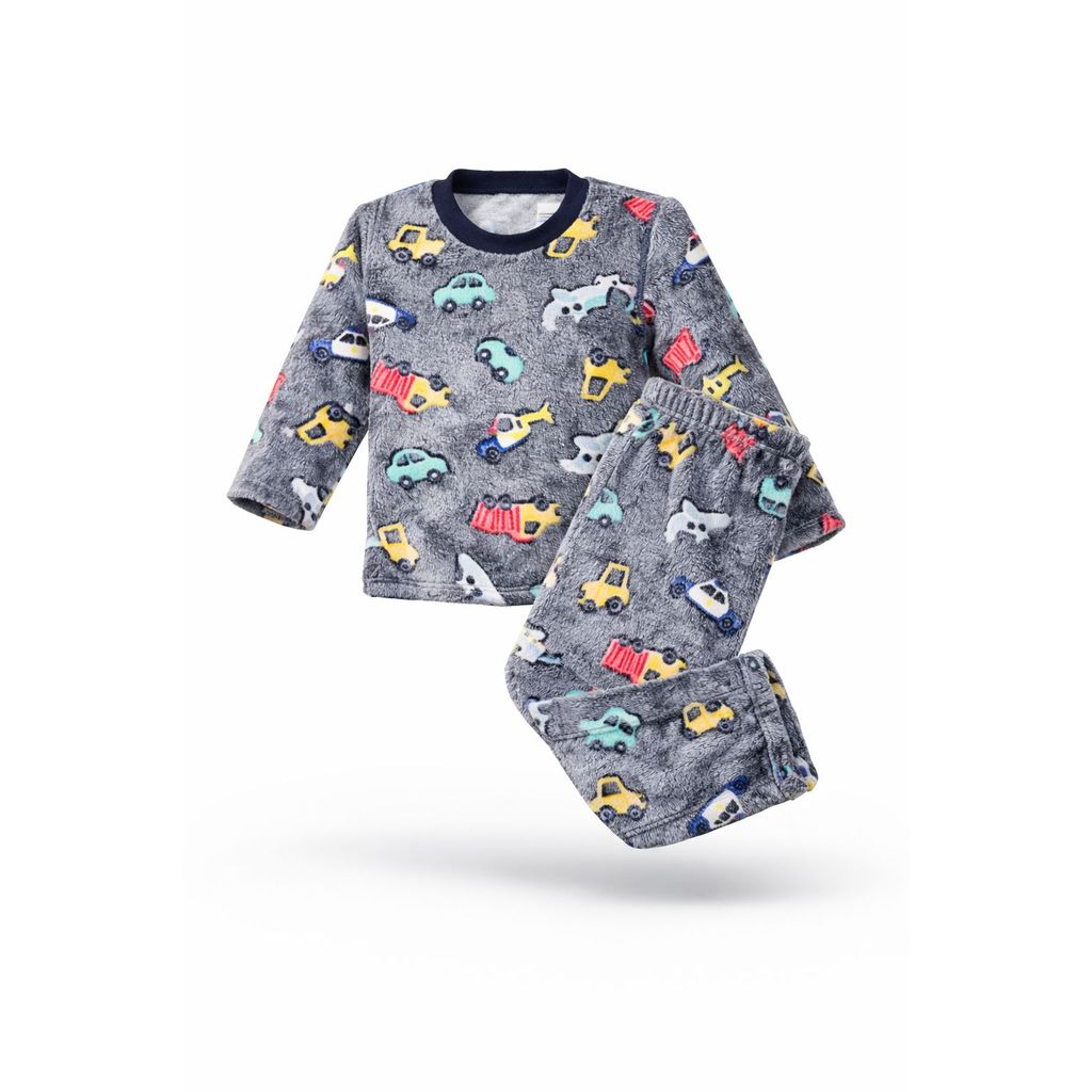 Pijama Infantil Fleece Brilha no Escuro Peluciado Inverno Super Quentinho Conjunto Roupa de Dormir 1 ao 16