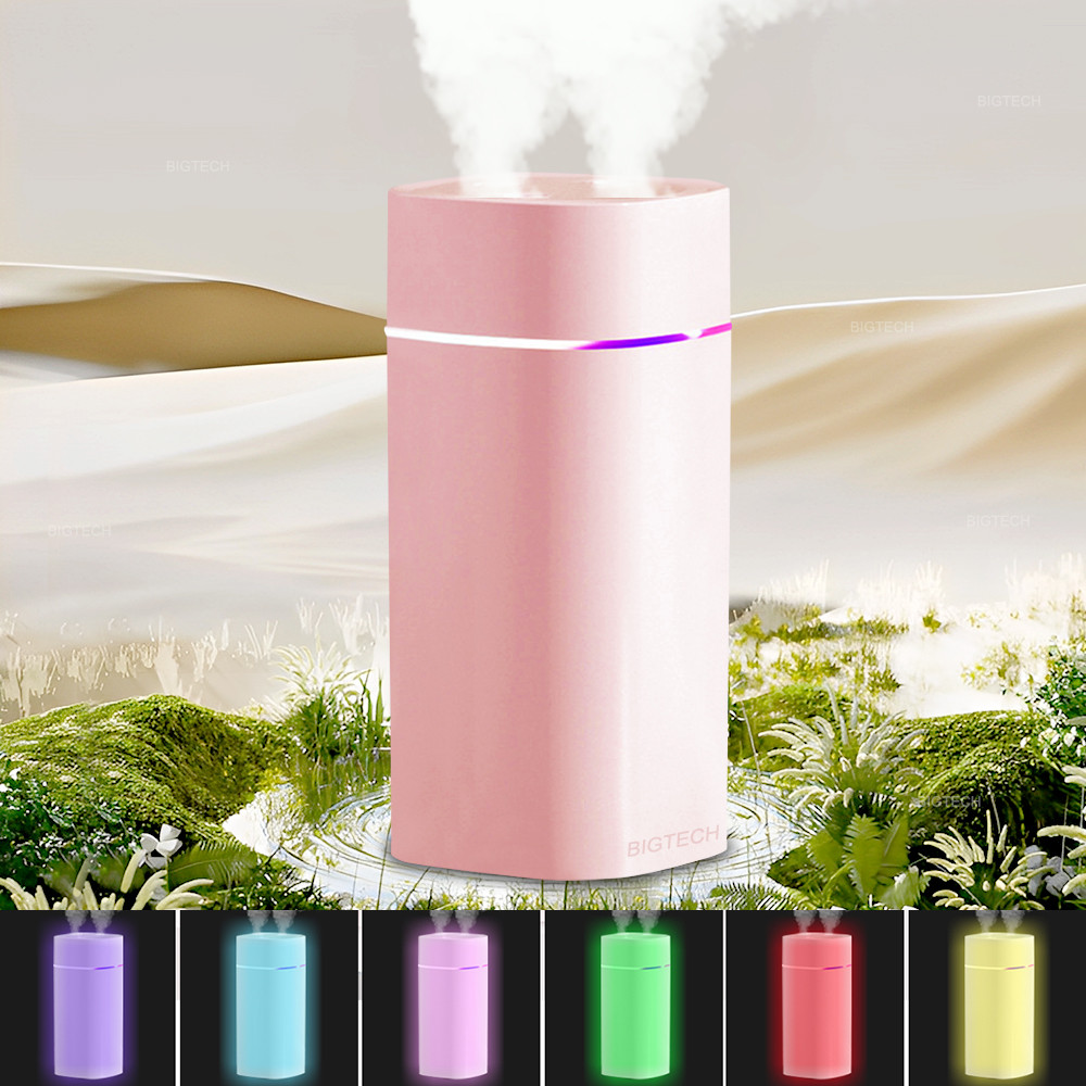 Umidificador Difusor Humidificador De Ar Aromatizador Diffusers Portátil 2 Para Quarto Com Luzes Noturnas De 7 Cores